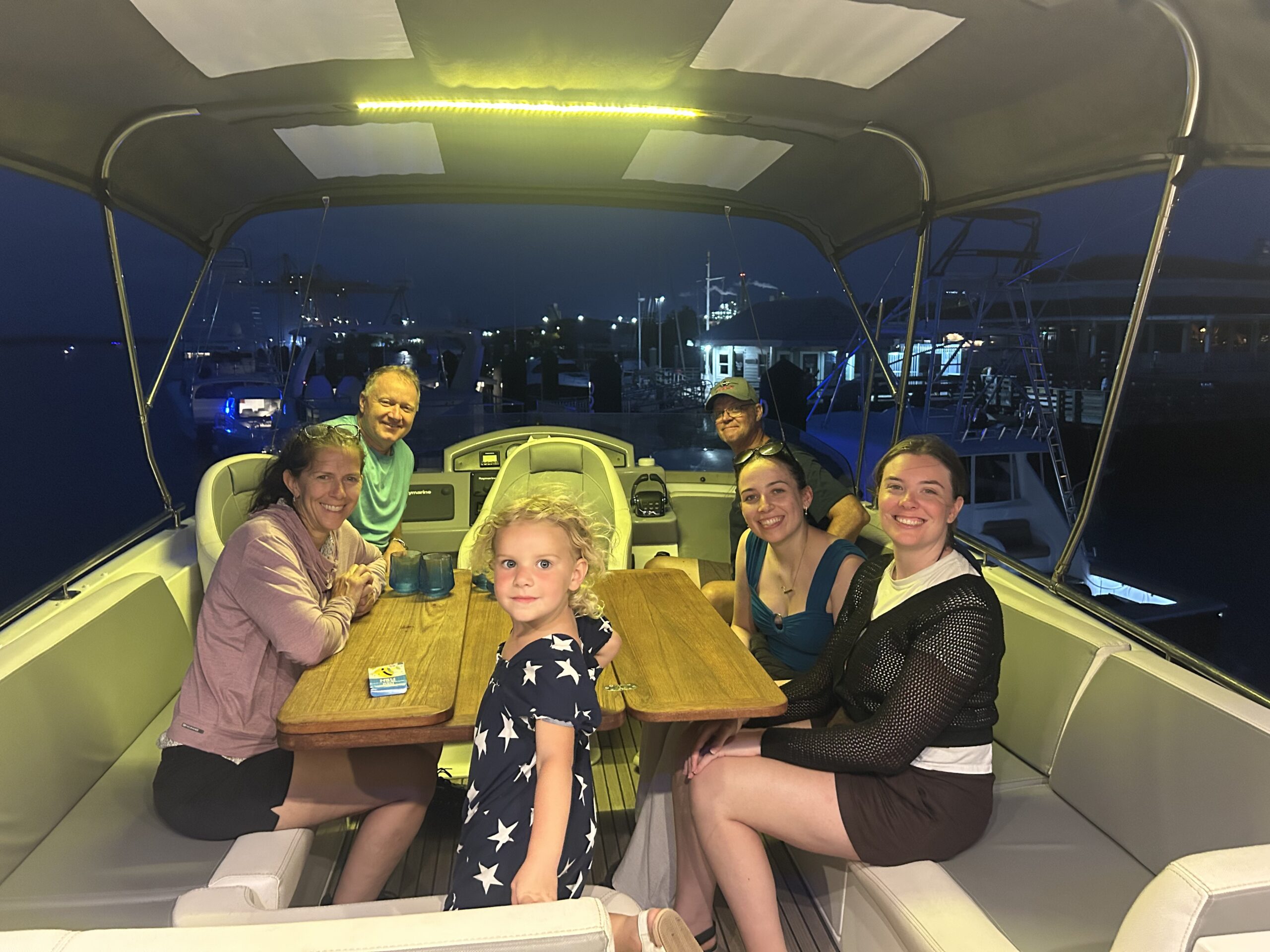 Guests on the Flybridge